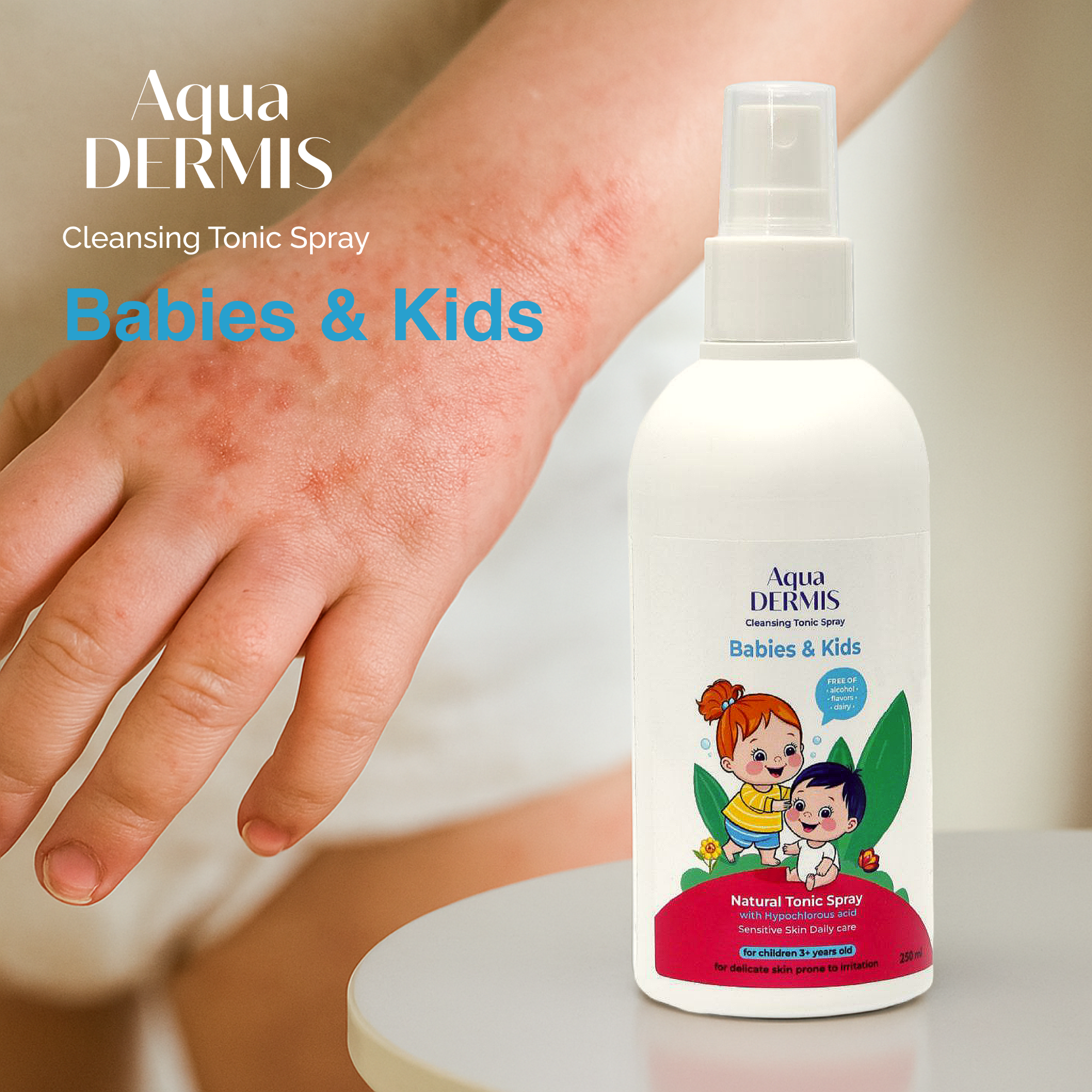 Pack Familiar con HOCl – Bruma Facial y Corporal + Spray Suave para Niños (250 ml cada uno)