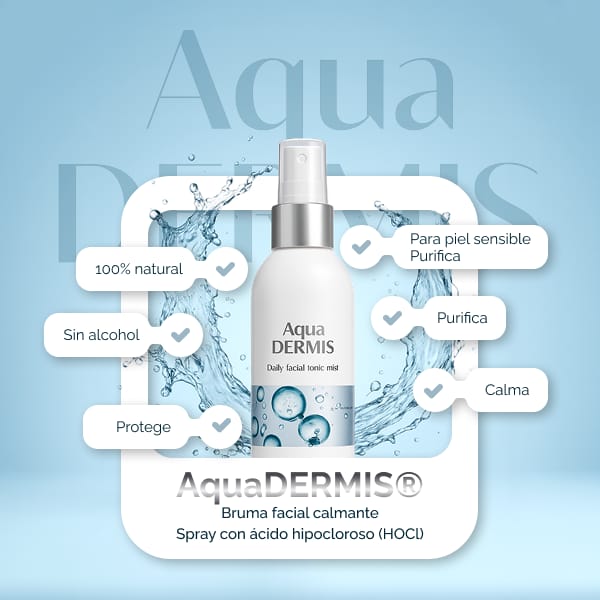 AquaDERMIS Kit Diario – Tónico Facial con Ácido Hipocloroso y Nano Pulverizador - Sterilox C&B Europe SL