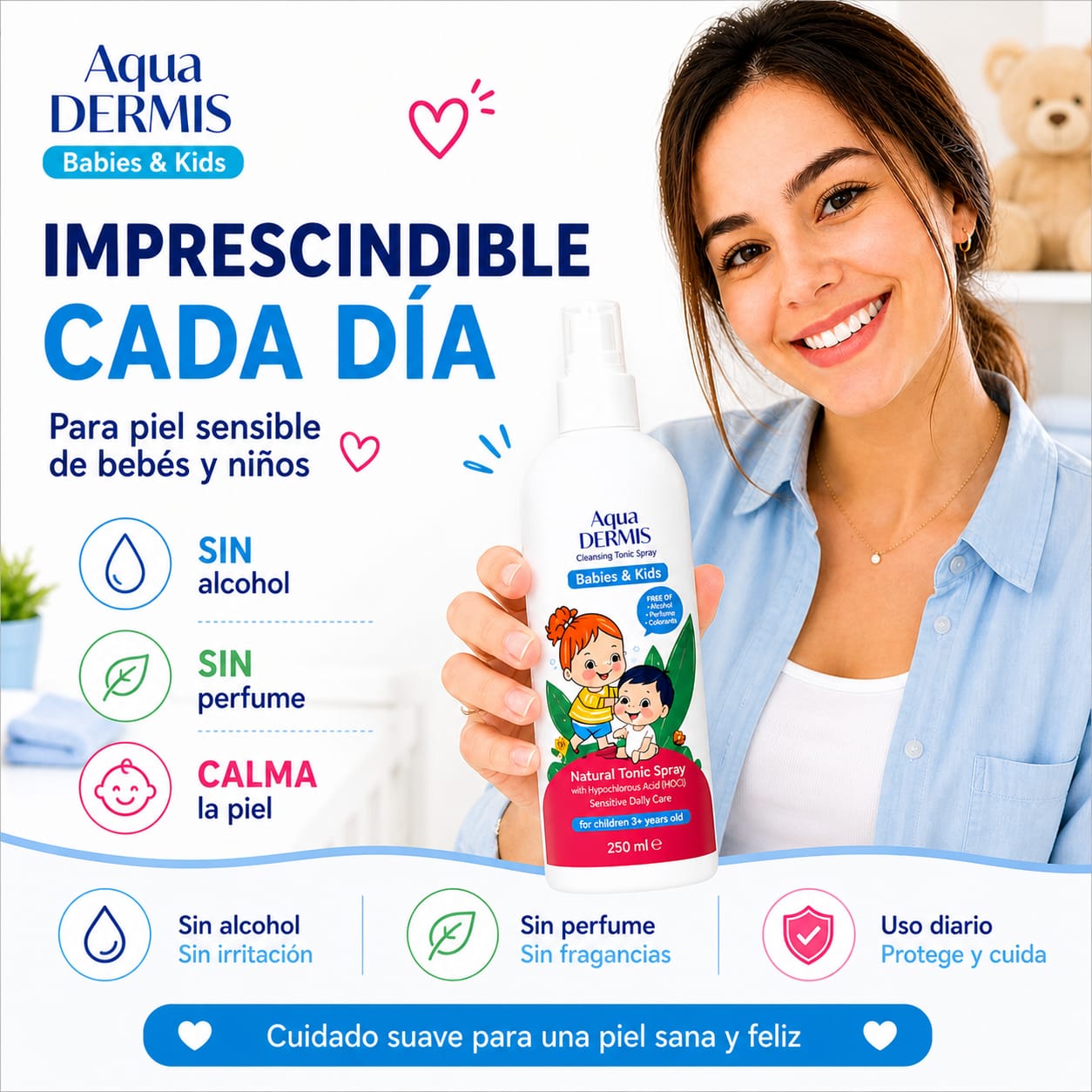 Bruma Suave con HOCl para Bebés y Niños – Spray Hidratante y Seguro (250 ml) - Sterilox C&B Europe SL