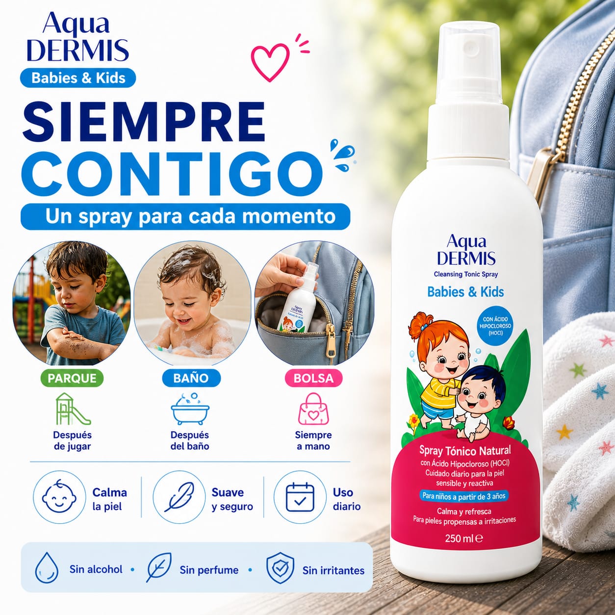 Bruma Suave con HOCl para Bebés y Niños – Spray Hidratante y Seguro (250 ml) - Sterilox C&B Europe SL