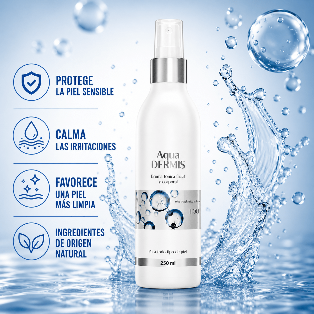 HOCl Daily Face & Body Mist – Spray Hidratante para Todo Tipo de Piel (250 ml) - Sterilox C&B Europe SL