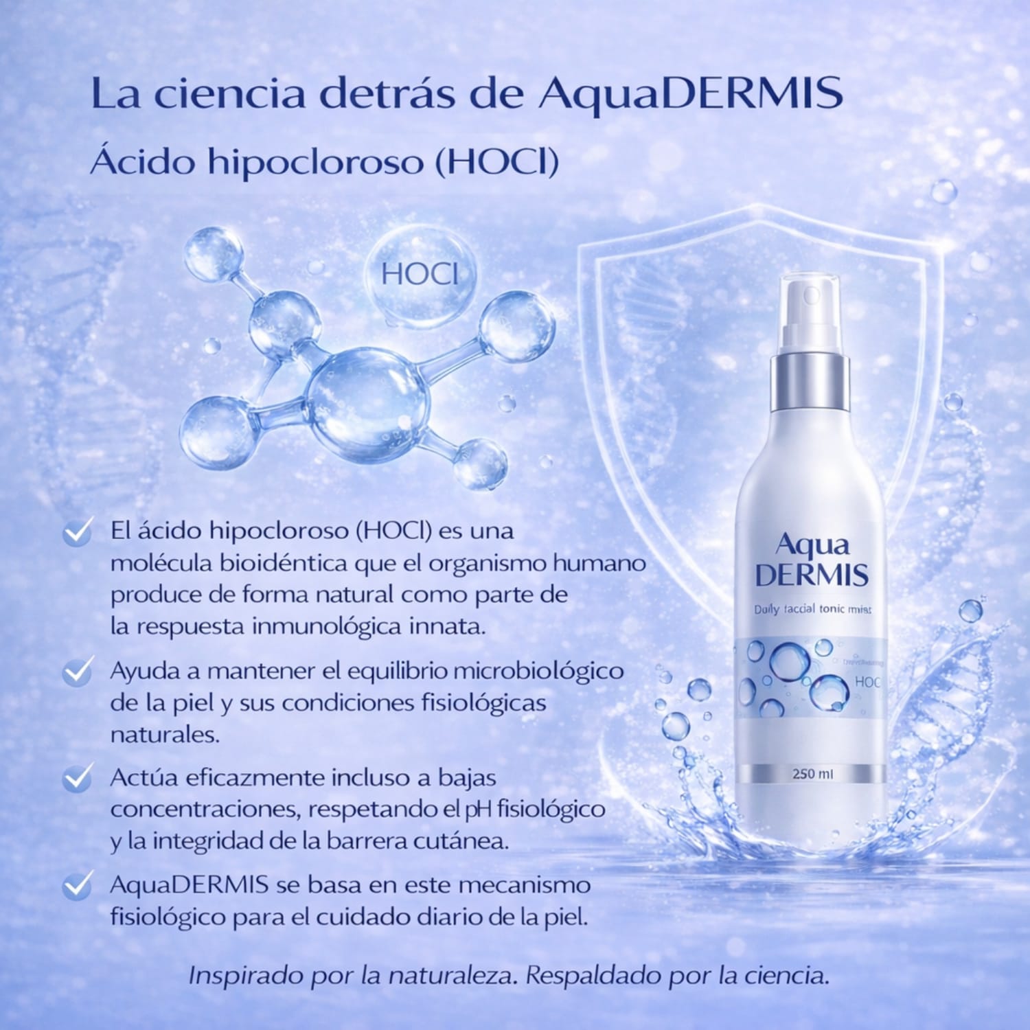 HOCl Daily Face & Body Mist – Spray Hidratante para Todo Tipo de Piel (250 ml) - Sterilox C&B Europe SL