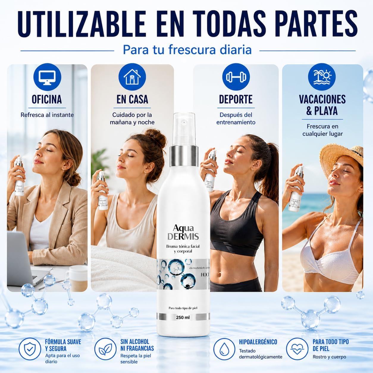 HOCl Daily Face & Body Mist – Spray Hidratante para Todo Tipo de Piel (250 ml) - Sterilox C&B Europe SL