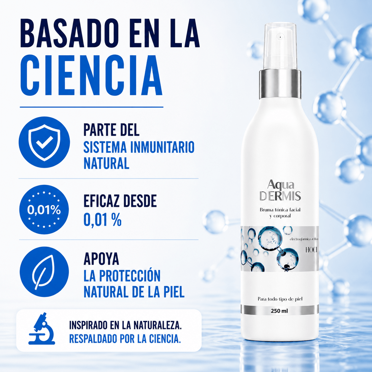 HOCl Daily Face & Body Mist – Spray Hidratante para Todo Tipo de Piel (250 ml) - Sterilox C&B Europe SL